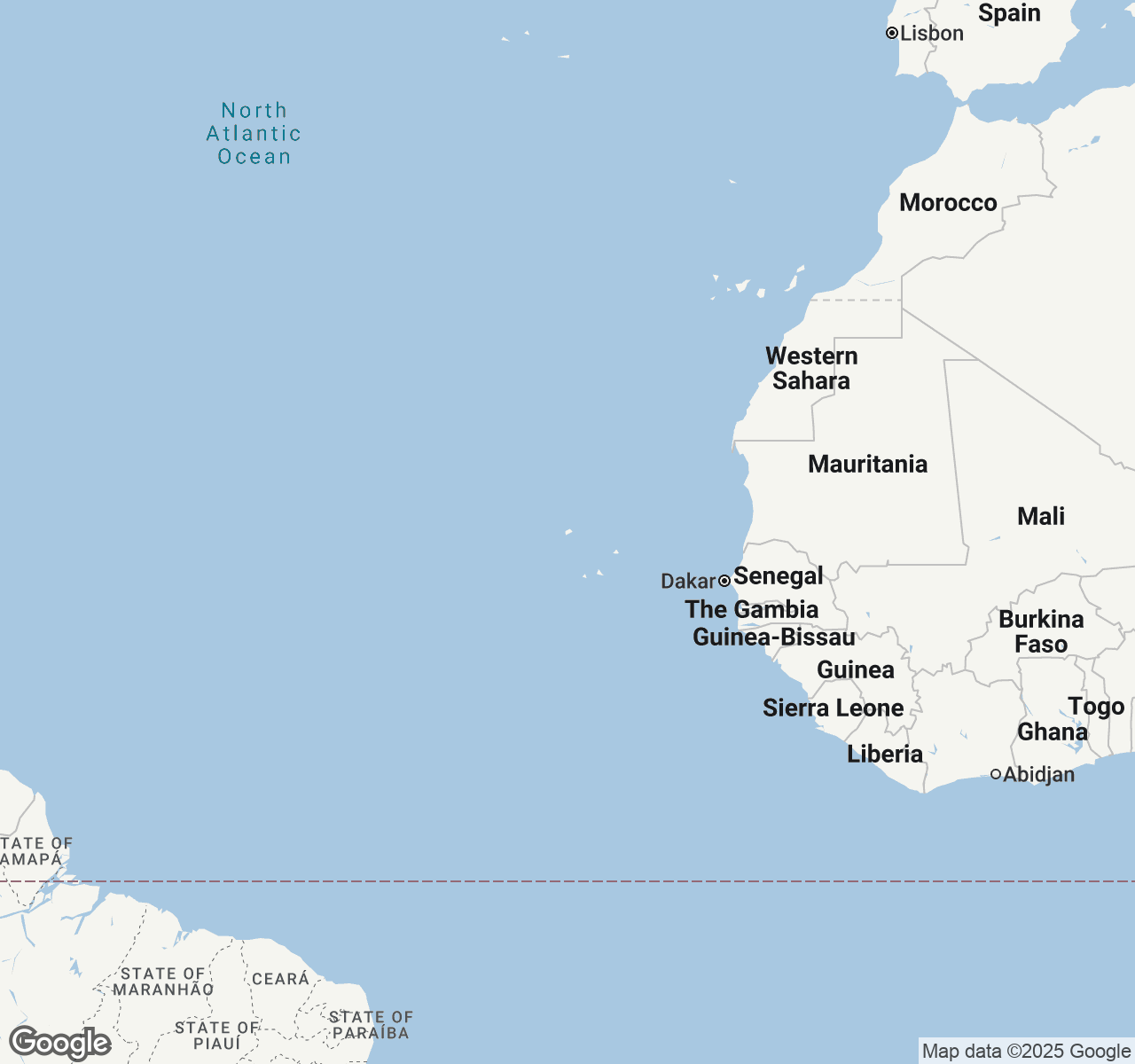 Map of Cape Verde
